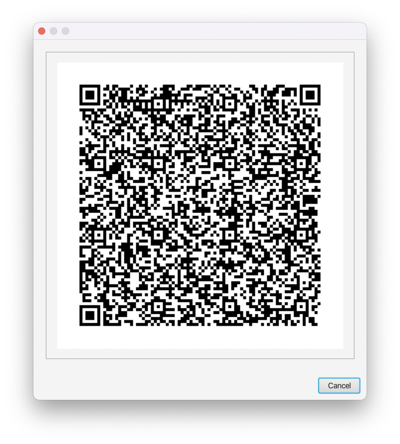 A QR code containing a full multisig wallet descriptor